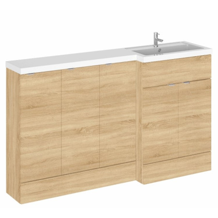 Hudson Reed Fusion Combination Units 1500mm Full Depth in Natural Oak RH