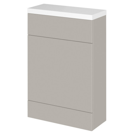 Hudson Reed Fusion Compact 600mm WC Unit in Pebble Grey