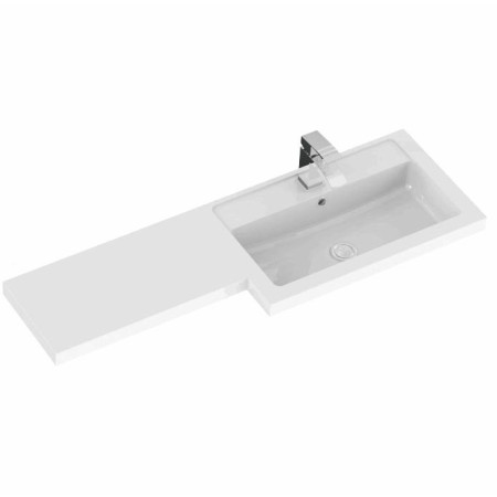 Hudson Reed Fusion Full Depth 1100mm Combination Unit with Basin in Gloss Grey RH