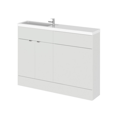CBI408 Hudson Reed Fusion Slimline 1200mm Combination Unit with WC Unit in Gloss Grey Mist (1)