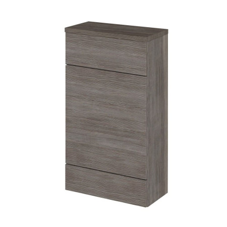 Hudson Reed Fusion Slimline 500mm WC Unit in Anthracite Woodgrain