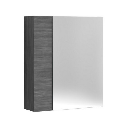 OFF518 Hudson Reed Fusion Slimline 600mm Mirror Unit in Anthracite Woodgrain (2)