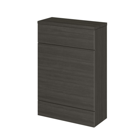 Hudson Reed Fusion Slimline 600mm WC Unit in Charcoal Black