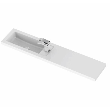 Hudson Reed Fusion Slimline Compact 1200mm Combination Unit with Basin in Gloss Grey