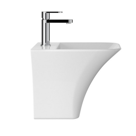 NCT102 Hudson Reed Grace Wall Hung Basin Side View