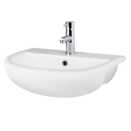 NCH305A Hudson Reed Harmony 500mm Semi Recessed Basin 1TH (1)