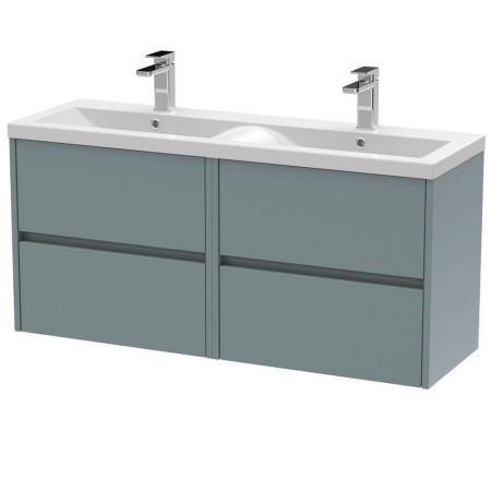 Hudson Reed Havana 1200mm Wall Hung Vanity Unit in Coastal Grey