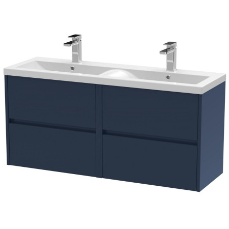 Hudson Reed Havana 1200mm Wall Hung Vanity Unit in Midnight Blue