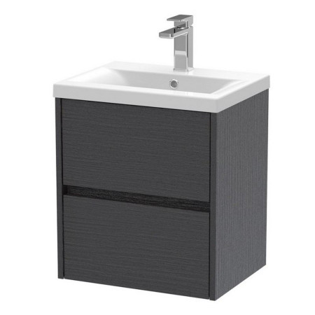 Hudson Reed Havana 500mm Wall Hung Vanity Unit in Graphite Grey