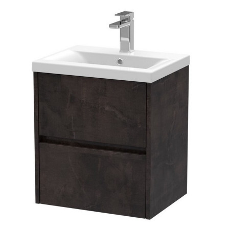 Hudson Reed Havana 500mm Wall Hung Vanity Unit in Metallic Slate