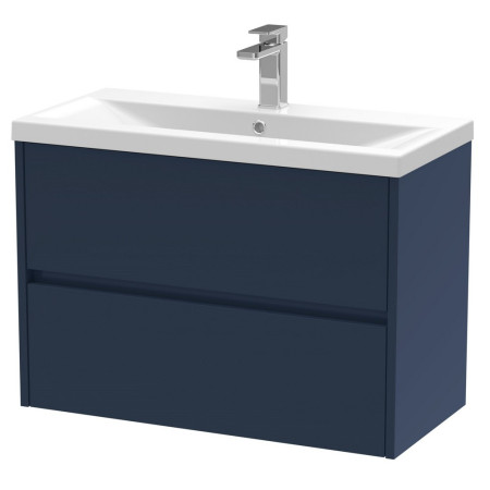 Hudson Reed Havana 800mm Wall Hung Vanity Unit in Midnight Blue