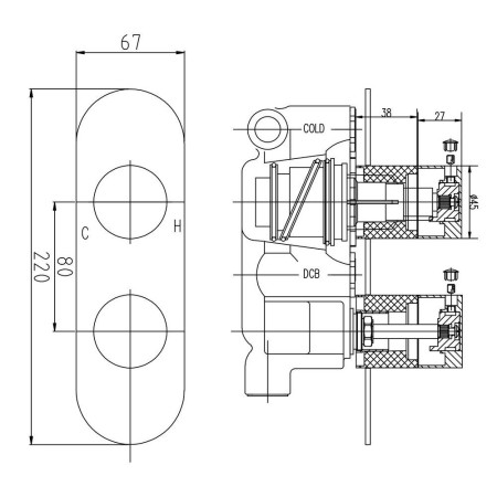 RND3210 Hudson Reed Indus Thermostatic Twin Shower Valve (2)