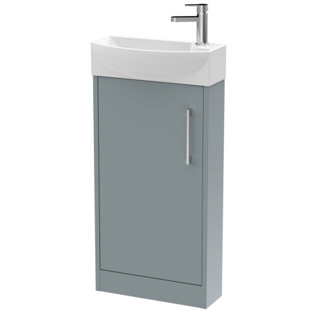 Hudson Reed Juno Compact Floor Standing 440mm Coastal Grey Cabinet and Basin