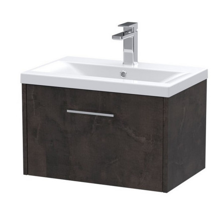 Hudson Reed Juno Drawer 600mm Vanity Unit Metallic Slate