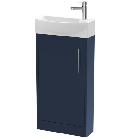 Hudson Reed Juno Midnight Blue 400mm Compact Vanity Unit