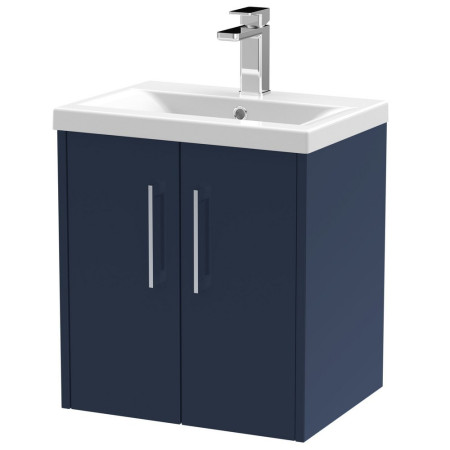 Hudson Reed Juno Midnight Blue Wall Hung 500mm Vanity Unit