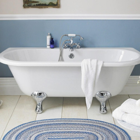 RE1701 Hudson Reed Kenton Back to Wall Double Ended Freestanding Bath 1700mm (4)