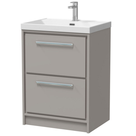 Hudson Reed Lille Pebble Grey 600mm Floorstanding Vanity Unit