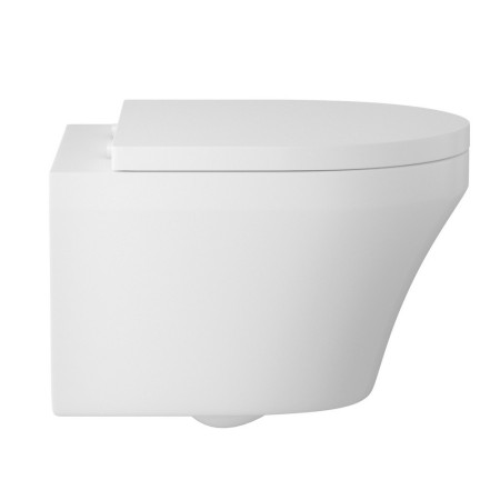CPA027 Hudson Reed Luna Wall Hung Pan & Soft Close Seat Side View