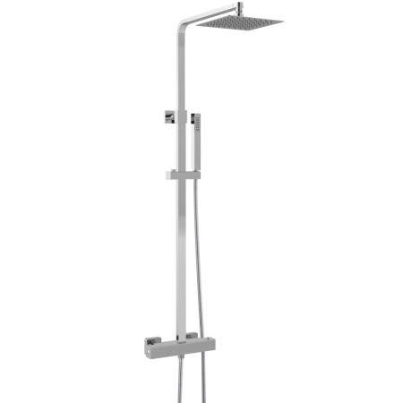Hudson Reed Luxury Square Brass Thermostatic Shower Kit