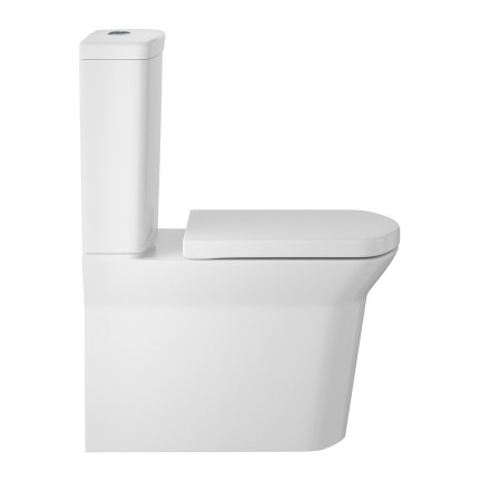 CCL008 Hudson Reed Maya Flush to Wall Pan with Cistern & Soft Close Seat Side View
