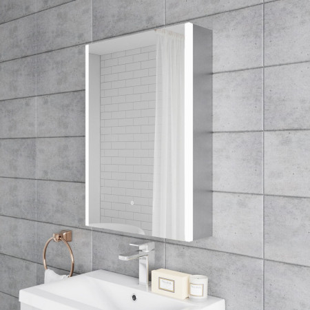 LQ093 Hudson Reed Meloso LED Illuminated Soft Close Bathroom Cabinet Bathroom Setting