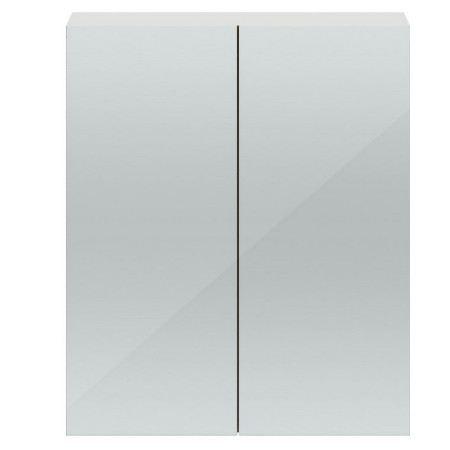 OFG417 Hudson Reed Modular Quartet 600mm Mirror Cabinet in Gloss Grey Mist
