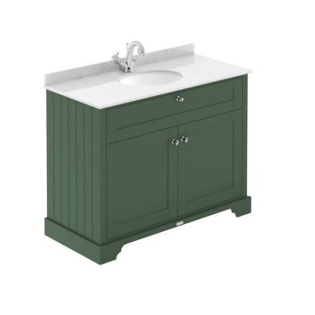 LON807 Hudson Reed Old London 1000mm Basin Cabinet and Top Hunter Green