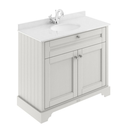 LON407 Hudson Reed Old London 1000mm Basin Cabinet and Top Timeless Sand
