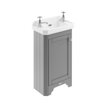 LOF269 Hudson Reed Old London 515mm Cabinet and Basin 2TH Storm Grey