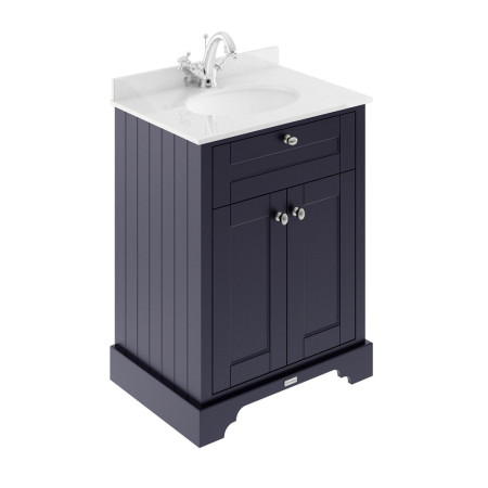 LON303 Hudson Reed Old London 600mm Basin Cabinet and Top Twilight Blue