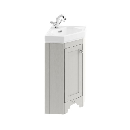 LOF409 Hudson Reed Old London Corner Cabinet and Basin 1TH Timeless Sand