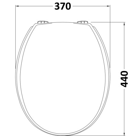 NTS302 Hudson Reed Old London White Wooden Toilet Seat Chrome Hinges Dimensions