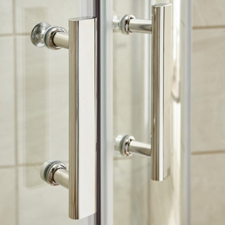 AQU129 Hudson Reed Pacific Offset Quadrant 1200 x 900mm Shower Enclosure T Bar Handles