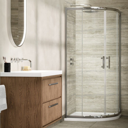 AQU8 Hudson Reed Pacific Quadrant 800mm Shower Enclosure Lifestyle