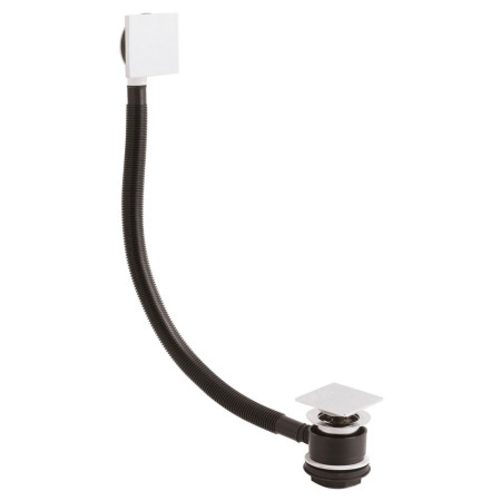 Hudson Reed Push Button Square Slotted Sprung Plug Bath Waste