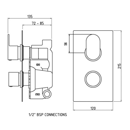 REI3610 Hudson Reed Reign Twin Thermostatic Shower Valve (2)
