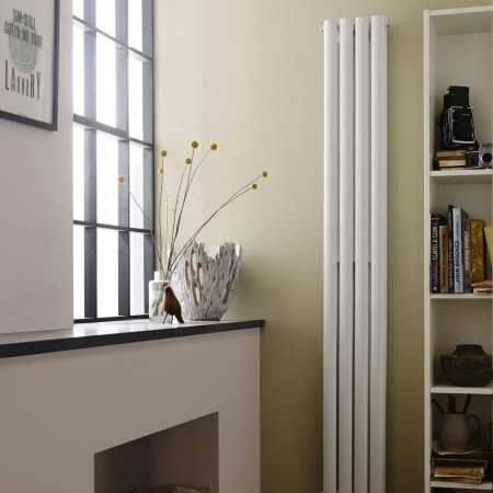 HRE007 Hudson Reed Revive Compact White 1800 x 237mm Double Panel Radiator Lifestyle