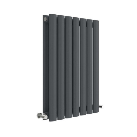 HLA37D Hudson Reed Revive Horizontal Anthracite 600 x 412mm Double Panel Radiator (1)