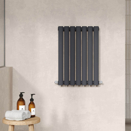 HLA37 Hudson Reed Revive Horizontal Anthracite 600 x 412mm Single Panel Radiator Lifestyle