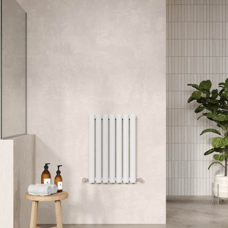 HL337 Hudson Reed Revive Horizontal White 600 x 412mm Single Panel Radiator Lifestyle