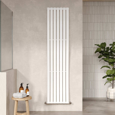 HLW95 Hudson Reed Revive Wave Gloss White 1800 x 415mm Designer Radiator Lifestyle