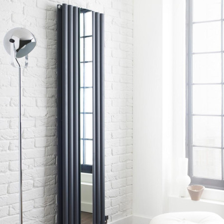 HLA79 Hudson Reed Revive With Mirror Double Panel Designer Radiator 1800 x 500mm Lifestyle
