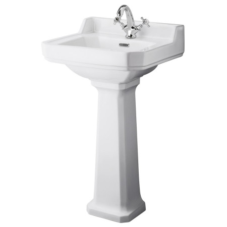 Hudson Reed Richmond 500mm Comfort Height 1TH Basin & Pedestal