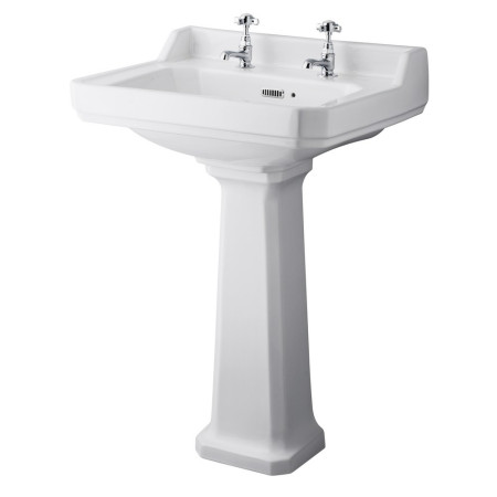 Hudson Reed Richmond 600mm Comfort Height 2TH Basin & Pedestal
