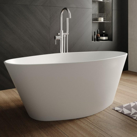 NBB002 Hudson Reed Rose Contemporary Oval Freestanding Bath Lifestyle