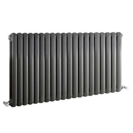 HSA007 Hudson Reed Salvia Double Panel Radiator 635 x 1223mm Anthracite (1)