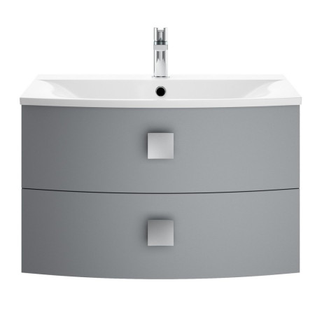 Hudson Reed Sarenna 700mm Wall Hung Cabinet & Basin Dove Grey