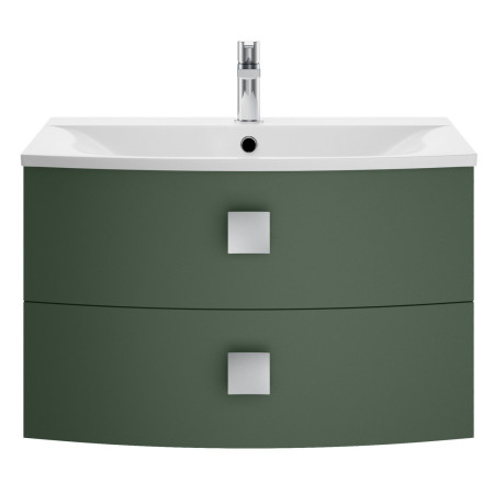 Hudson Reed Sarenna 700mm Wall Hung Vanity Unit with Basin in Hunter Green
