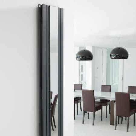 HLA84 Hudson Reed Sloane Double Radiator With Mirror 1800mm x 381mm Anthracite (3)